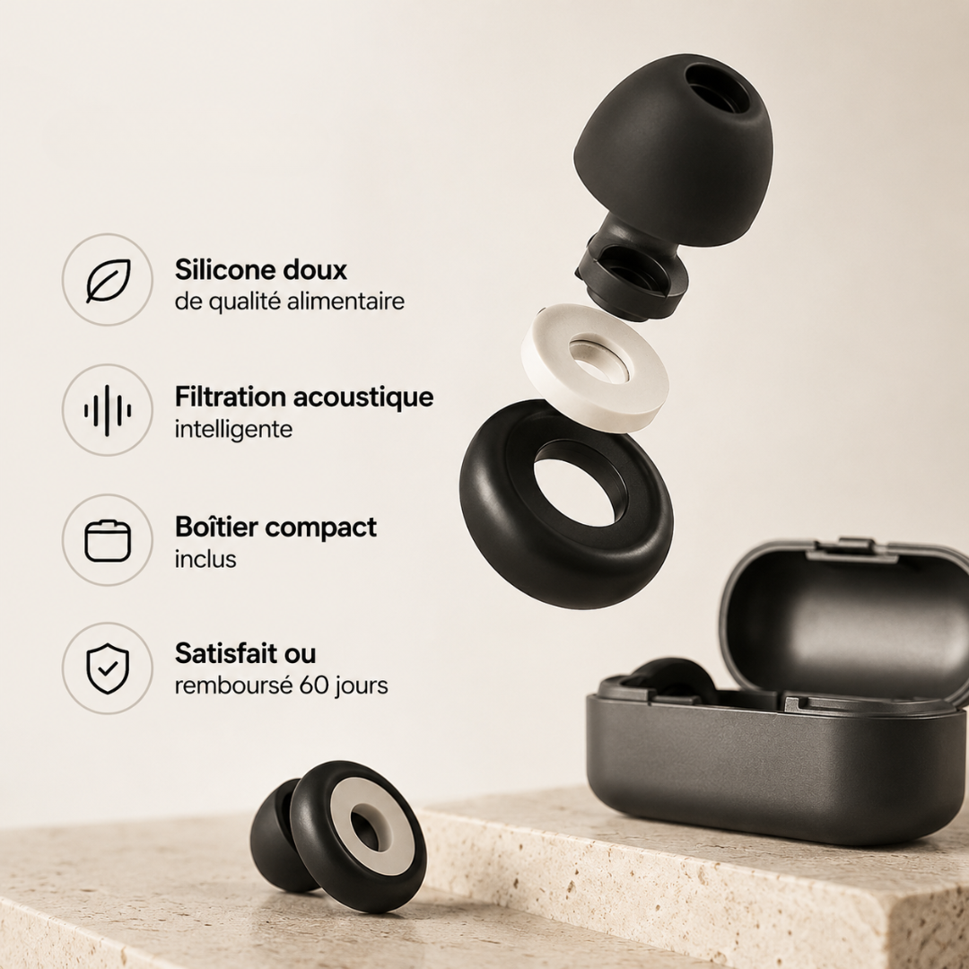 Rayder Silence™ — Bouchons d'oreilles moto anti-bruit de vent