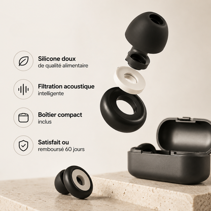 Rayder Silence™ — Bouchons d'oreilles moto anti-bruit de vent