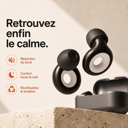 Rayder Silence™ — Bouchons d'oreilles moto anti-bruit de vent