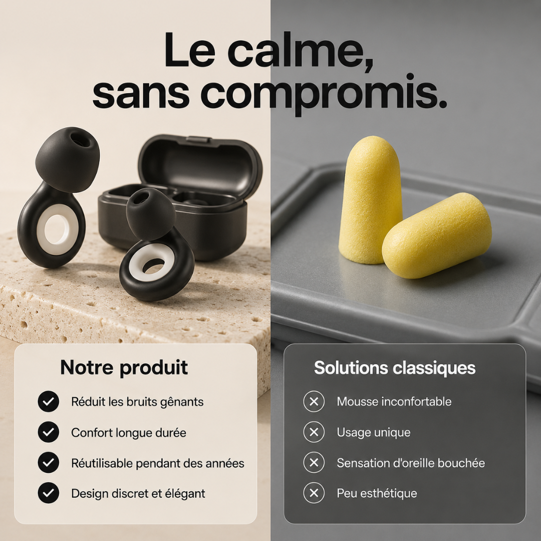 Rayder Silence™ — Bouchons d'oreilles moto anti-bruit de vent