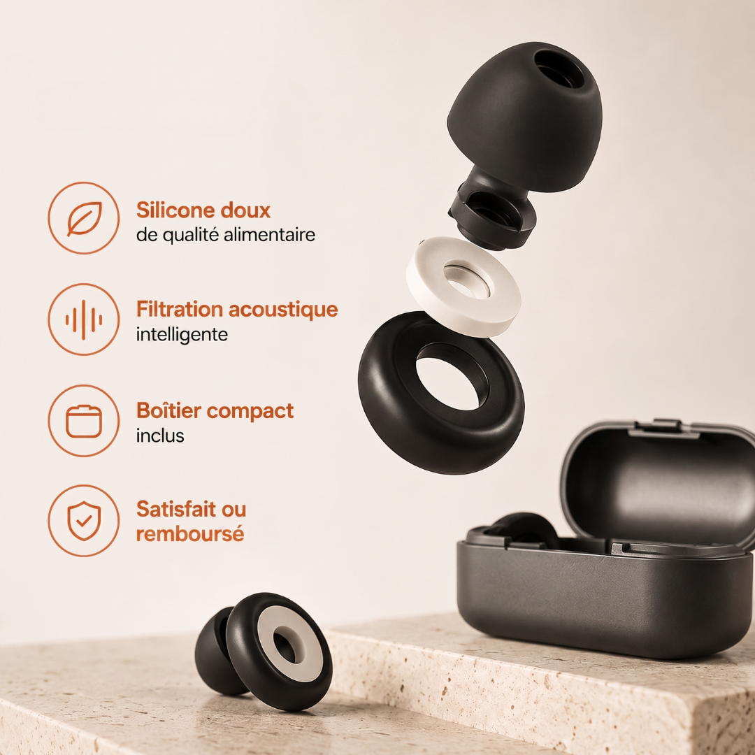 Rayder Silence™ — Bouchons d'oreilles moto anti-bruit de vent