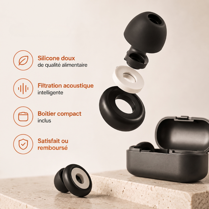 Rayder Silence™ — Bouchons d'oreilles moto anti-bruit de vent