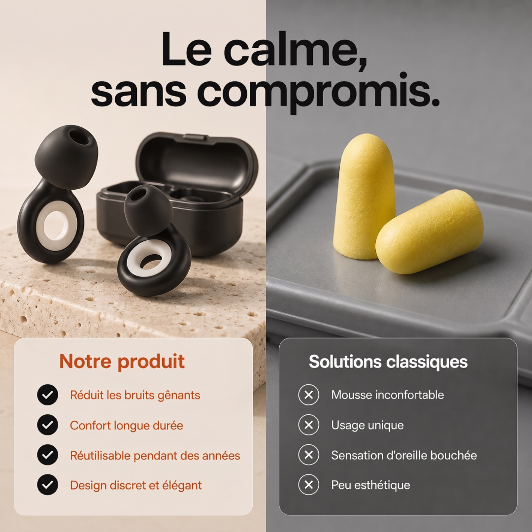 Rayder Silence™ — Bouchons d'oreilles moto anti-bruit de vent